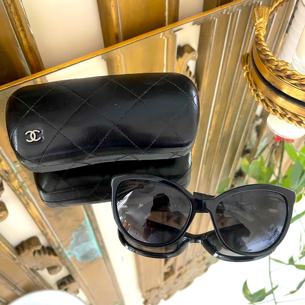 Chanel Crystal Baguette Sunglasses Cateye